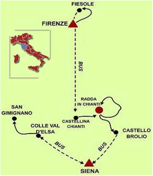 Chianti Italy Map