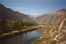 View over the Urubamba river