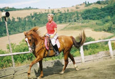 Dressage training in Tuscany