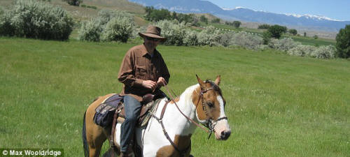 Max Wooldridge on horseback