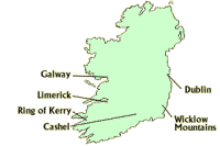 Tour Map: Undiscovered Ireland South