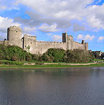 Pembroke Castle - View from a Hill