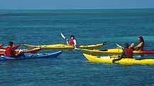 Sea kayak orientation in progress.